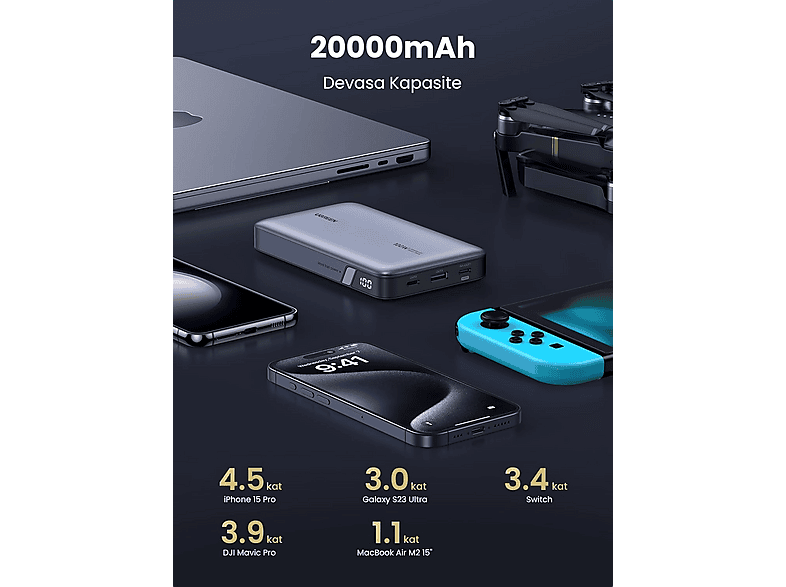 Ugreen 25188 20000 mAh 100 W