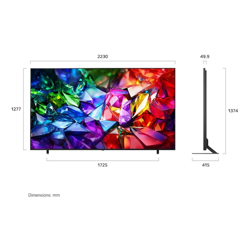 LG 100MRGB96B6 100 inç 254 cm 4K MicroRGB evo Smart TV AI Sihirli Kumanda HDR10 diğer görünüm